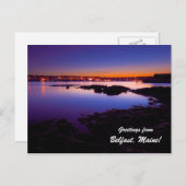 Carte Postale Salutations de Belfast Maine ! (Devant / Derrière)