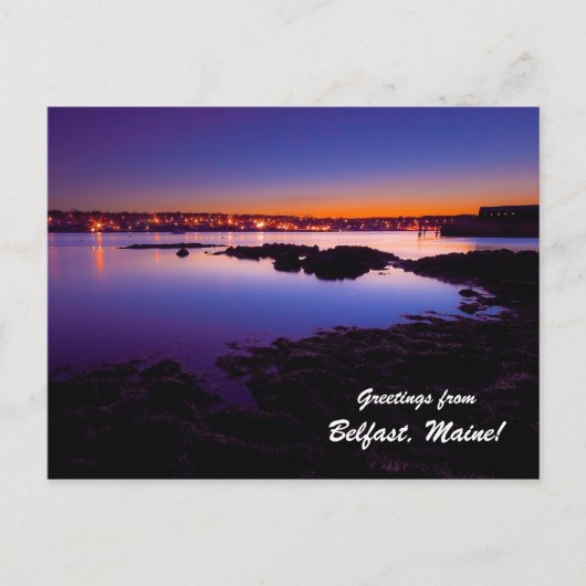 Carte Postale Salutations de Belfast Maine ! (Devant)