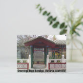 Carte Postale Salutations de Bendigo, Victoria, Australie (Debout devant)