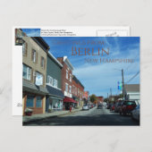 Carte Postale Salutations de Berlin New Hampshire (Devant / Derrière)
