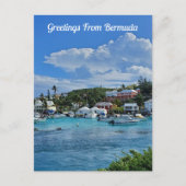 Carte Postale Salutations De Bermudes Turquoise Water Beach (Devant)