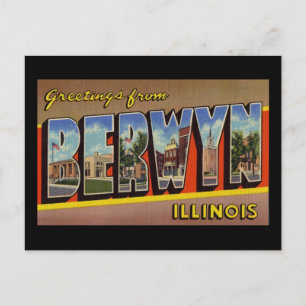 Carte Postale Salutations de Berwyn Illinois