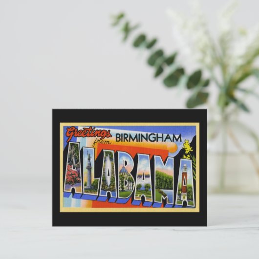 Carte Postale Salutations de Birmingham Alabama (Debout devant)