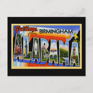 Carte Postale Salutations de Birmingham Alabama