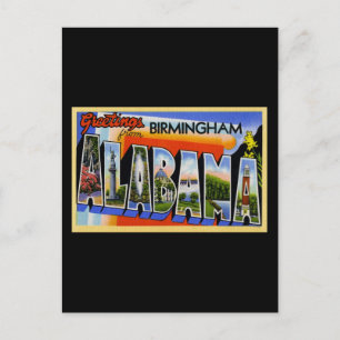 Carte Postale Salutations de Birmingham Alabama
