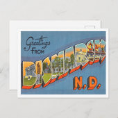 Carte Postale Salutations de Bismarch, North Dakota Travel (Devant / Derrière)