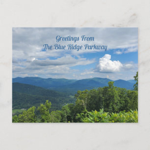 Carte Postale Salutations De Blue Ridge Parkway North Carolina