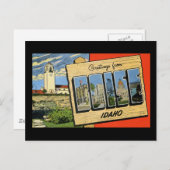 Carte Postale Salutations de Boise Idaho (Devant / Derrière)
