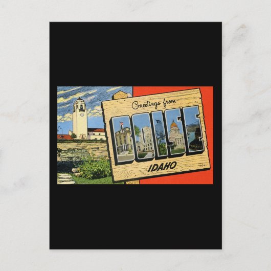 Carte Postale Salutations de Boise Idaho (Devant)