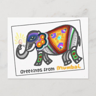 Carte Postale Salutations de Bombay