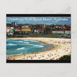 Carte Postale Salutations de Bondi Beach, Australie