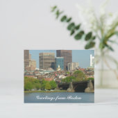 Carte Postale Salutations de Boston (Debout devant)