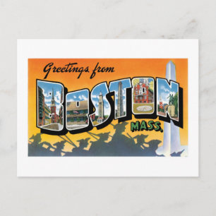 Carte Postale Salutations de Boston !