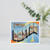 Carte Postale Salutations de Boston, Massachusetts Travel (Debout devant)