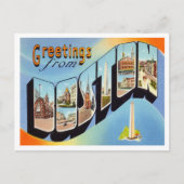 Carte Postale Salutations de Boston, Massachusetts Travel (Devant)