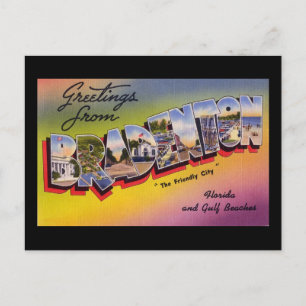 Carte Postale Salutations de Bradenton Florida