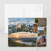 Carte Postale Salutations de Branson Missouri (Devant / Derrière)