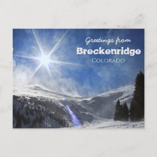 Carte Postale Salutations de Breckenridge Colorado Pittoresque