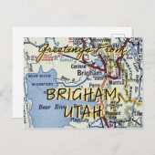 Carte Postale Salutations De Brigham Utah (Devant / Derrière)