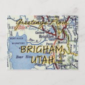 Carte Postale Salutations De Brigham Utah (Devant)