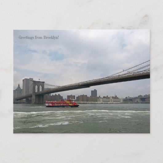 Carte Postale Salutations de Brooklyn, NY Postcard (Devant)