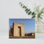 Carte Postale Salutations de Bunratty Castle, Irlande (Debout devant)