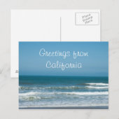 Carte Postale Salutations de Californie (Devant / Derrière)