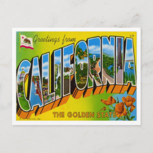 Carte Postale Salutations de Californie