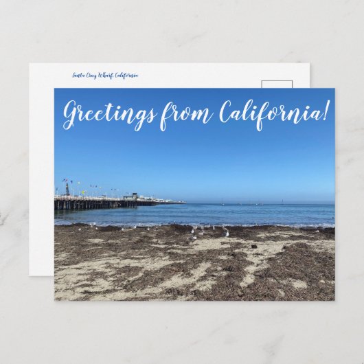 Carte Postale Salutations de Californie ! (Devant / Derrière)