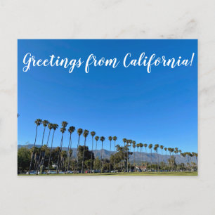 Carte Postale Salutations de Californie : La Riviera Américaine