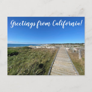 Carte Postale Salutations de Californie : Refuge au bord de la m
