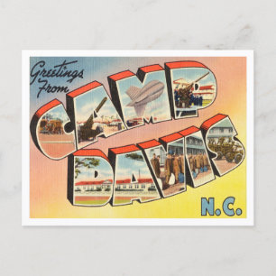 Carte Postale Salutations de Camp Davis, Caroline du Nord Voyage