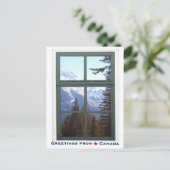 Carte Postale Salutations de Canada Rocky Mountains (Debout devant)