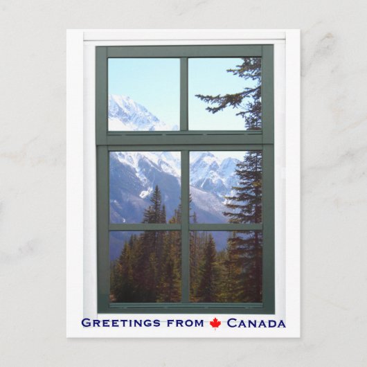 Carte Postale Salutations de Canada Rocky Mountains (Devant)