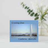 Carte Postale Salutations de Canberra, Australie (Debout devant)