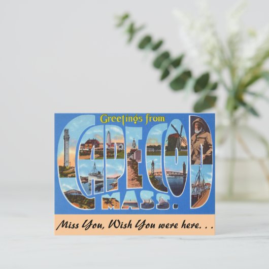 Carte Postale Salutations de Cape Cod (Debout devant)