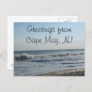 Carte Postale Salutations de Cape May, NJ