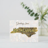 Carte Postale Salutations de Caroline du Nord (Debout devant)