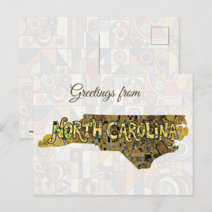 Carte Postale Salutations de Caroline du Nord