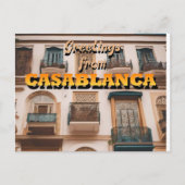 Carte Postale Salutations de CASABLANCA (Devant)