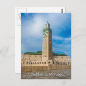 Carte Postale Salutations de Casablanca Maroc (Devant / Derrière)