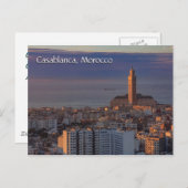 Carte Postale Salutations de Casablanca Maroc (Devant / Derrière)