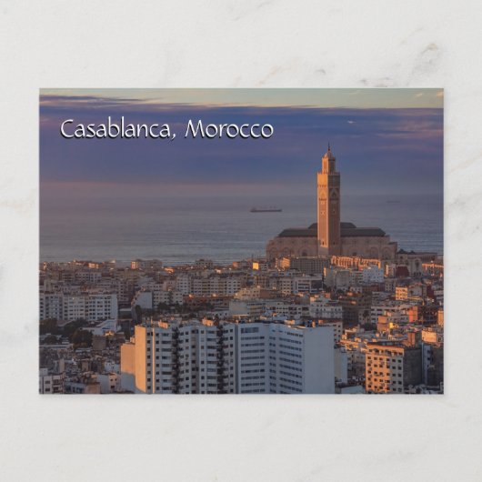 Carte Postale Salutations de Casablanca Maroc (Devant)