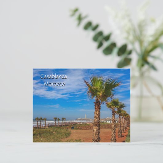 Carte Postale Salutations de Casablanca Maroc (Debout devant)