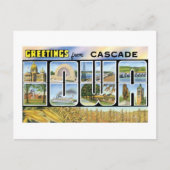 Carte Postale Salutations de Cascade, Iowa ! (Devant)