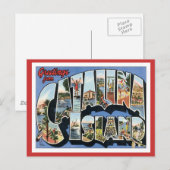 Carte Postale Salutations De Catalina Island California (Devant / Derrière)