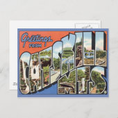 Carte Postale Salutations De Catskill Mountains (Devant / Derrière)