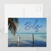 Carte Postale Salutations de Caulker Caye Belize (Devant / Derrière)