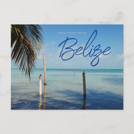 Carte Postale Salutations de Caulker Caye Belize (Devant)
