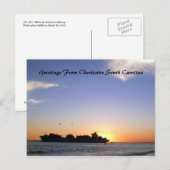 Carte Postale Salutations de Charleston South Carolina Customiza (Devant / Derrière)